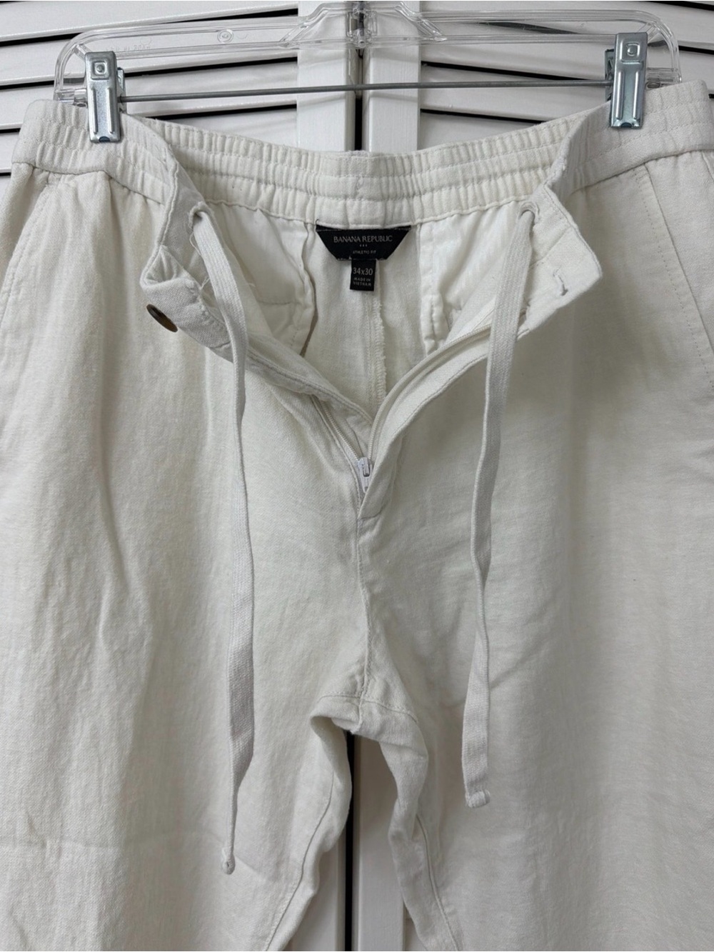 Banana Republic Men’s Linen Blend Pants (size 34x30) - Picture 3 of 5